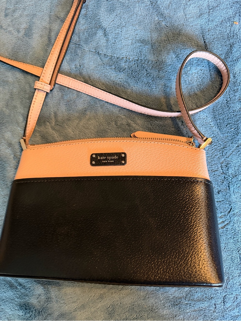 kate spade Two-Tone Black and Blush Crossbody Bag